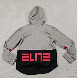 Nike Elite Sweatshirt Boys 6 Full Zip Hooded Dri Fit